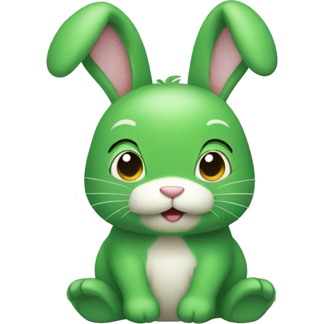 green bunny emoji