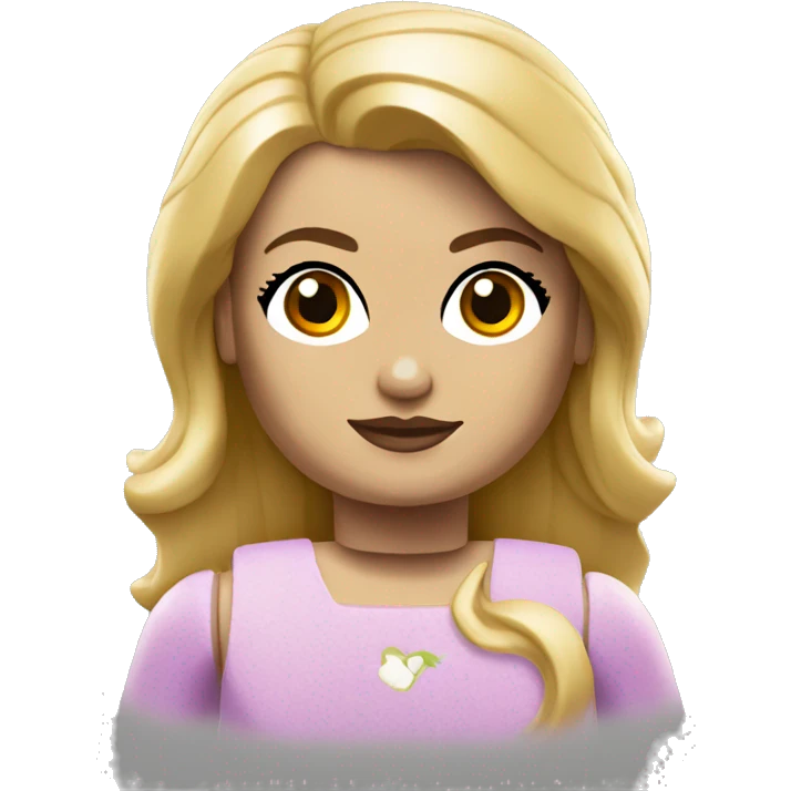 Lego girl blonde emoji