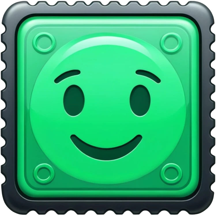 green approved stamp emoji