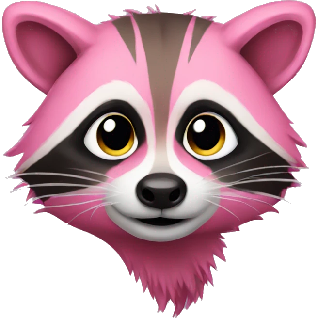 Pink raccoon  emoji
