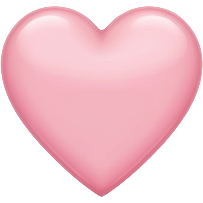 Light pink heart emoji