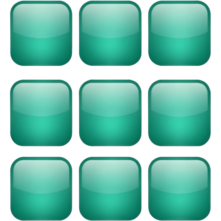 Blank Jade style rounded square icon button emoji