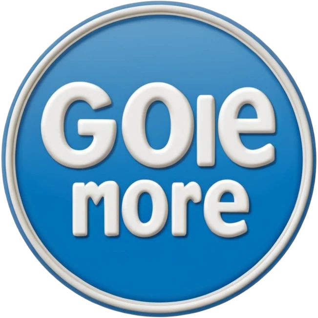 A PVC patch showing the words "GO ONE MORE" emoji