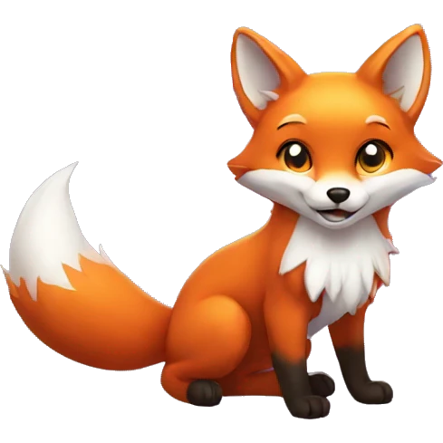 fox with magic emoji
