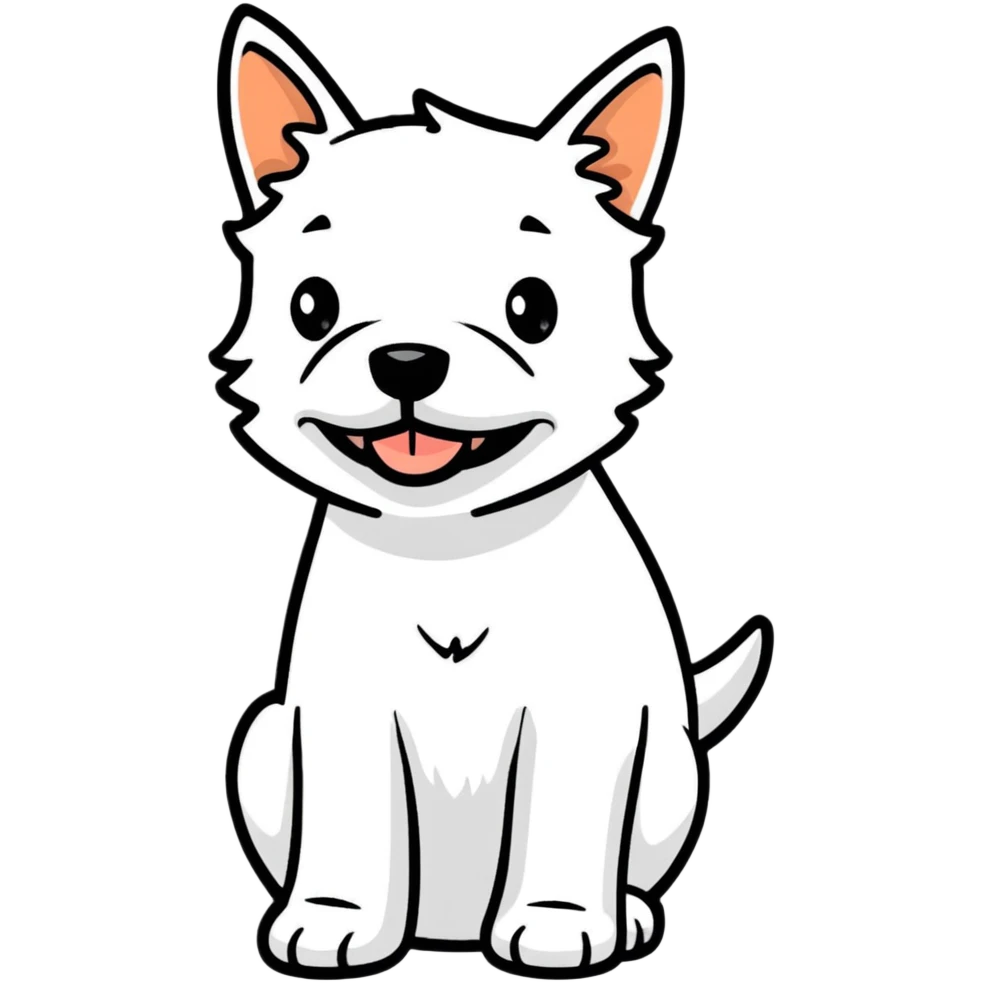 confused little white terrier emoji