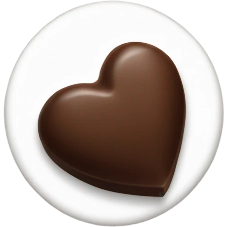 one heart shaped chocolate truffle emoji