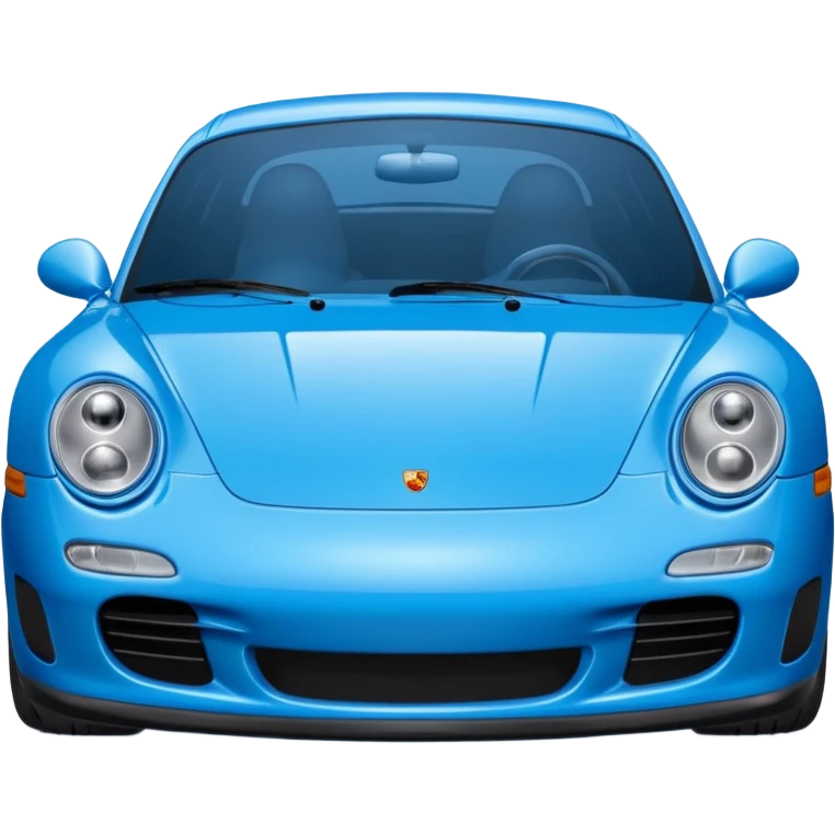 2004 blue porsche carrera with eyes emoji