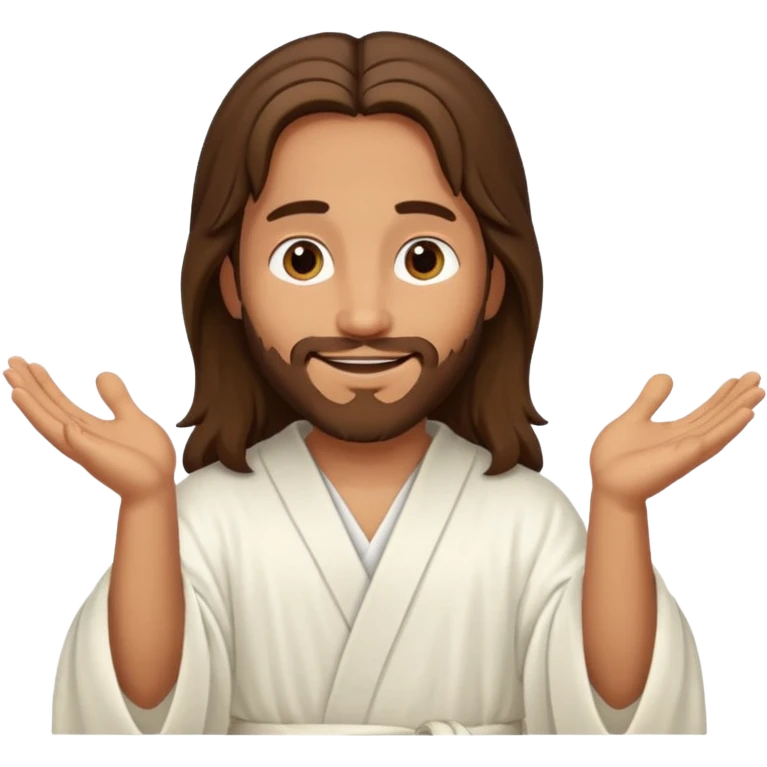 Jesus telling a story emoji