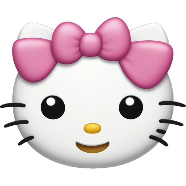 Hello kitty winking at you with one eye emoji