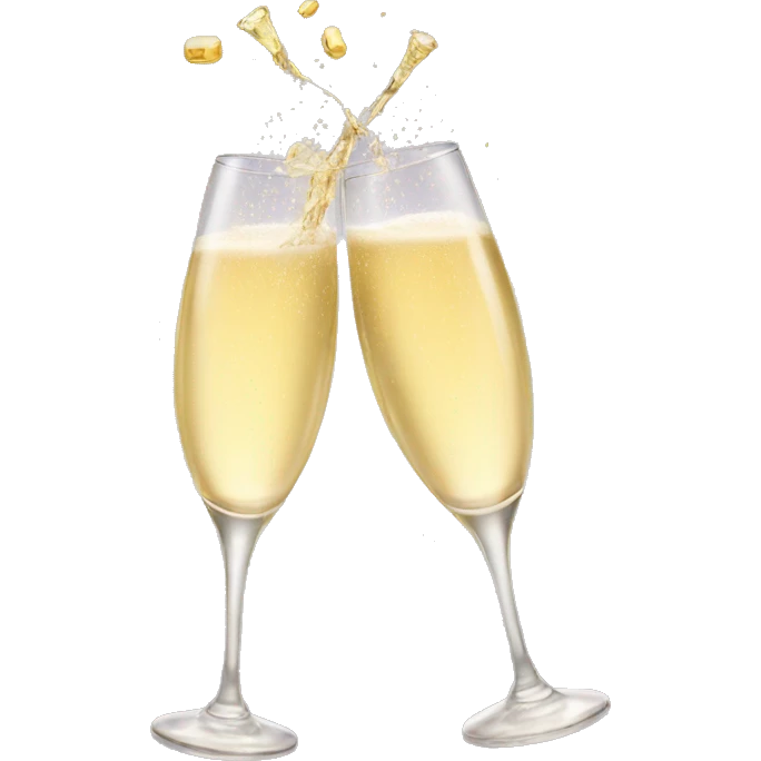 two champagne glasses cheering emoji