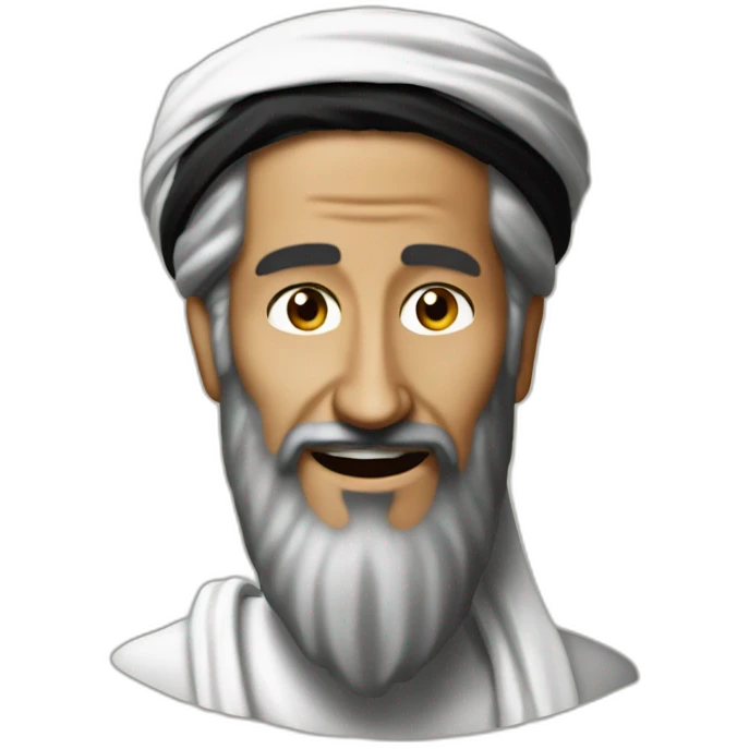 Osama bin Laden happy emoji