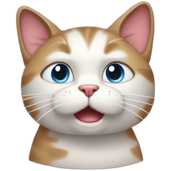 Frustrated cat emoji