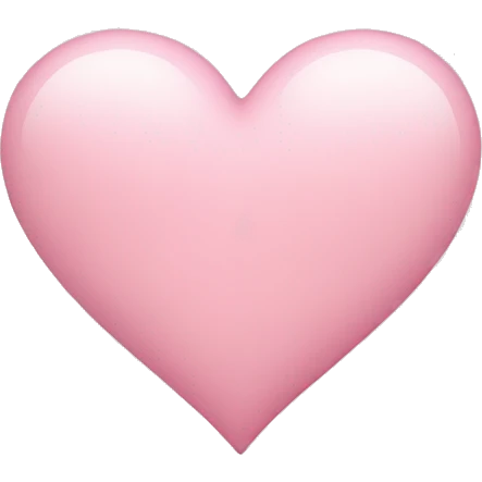 Light pink heart  emoji