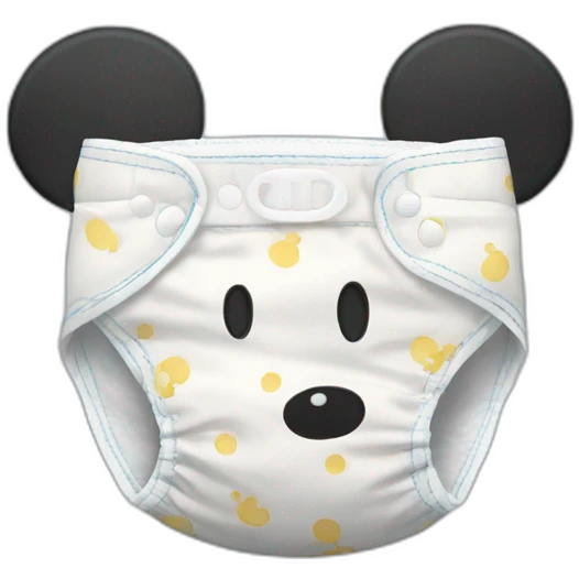 Mickey Mouse diaper emoji