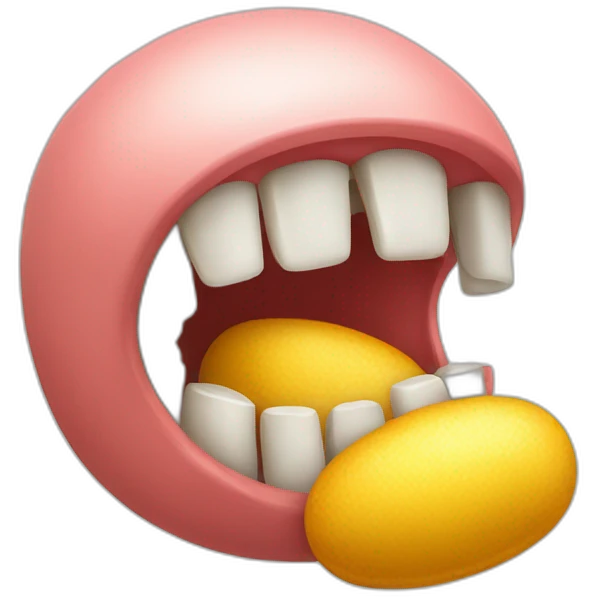 scalop eating pill emoji