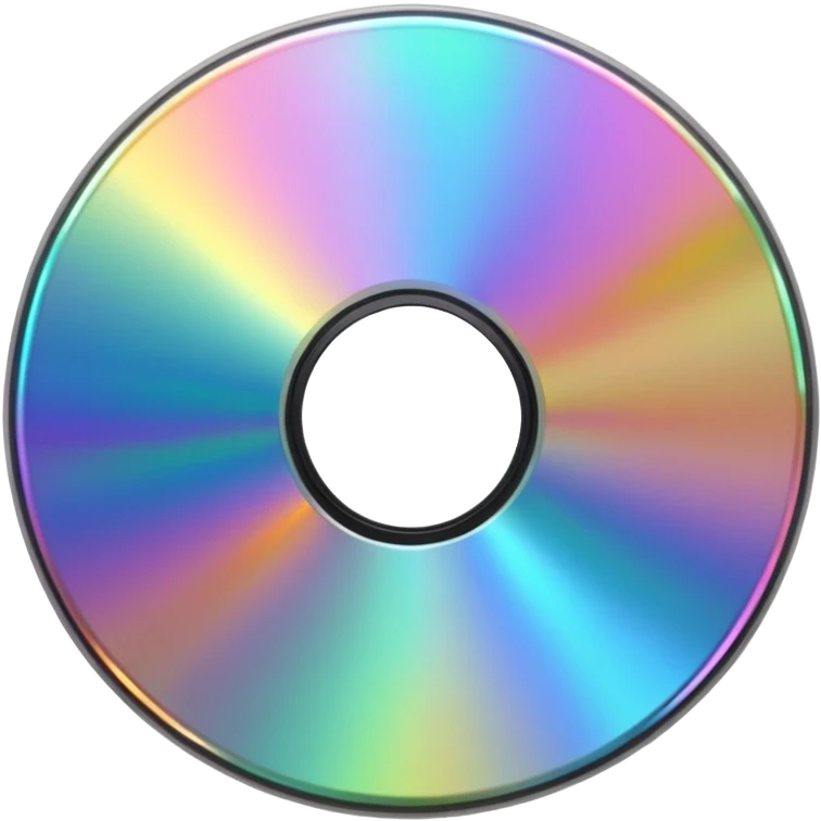светящийся CD-диск, no background emoji