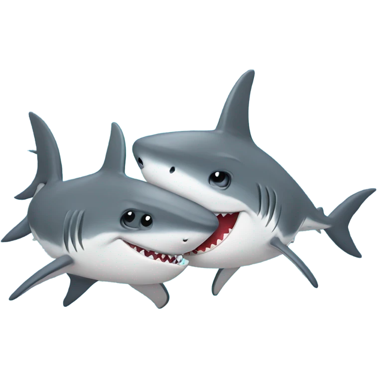 sharks in love emoji