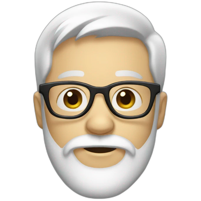 white beard boy with glasses emoji