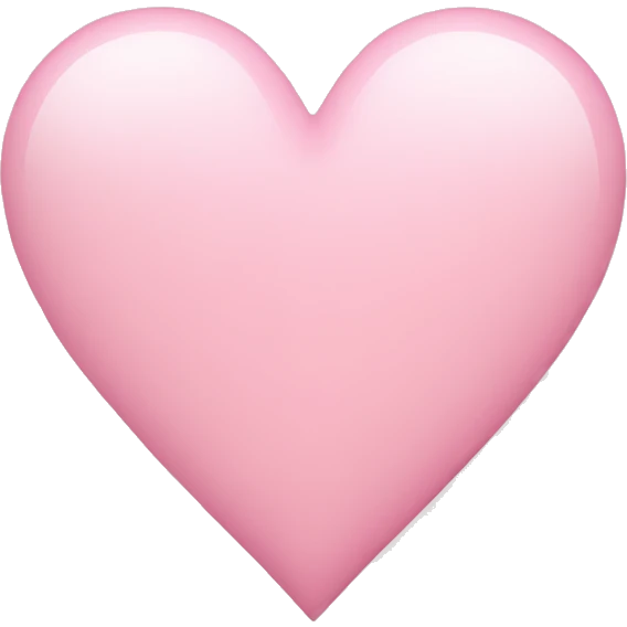 Light pink heart emoji