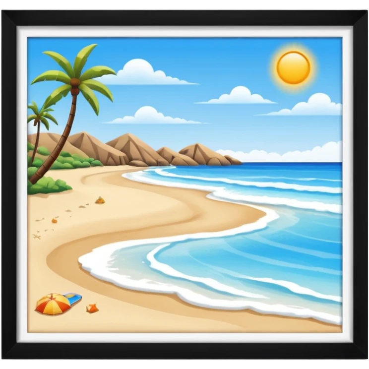 Beach emoji