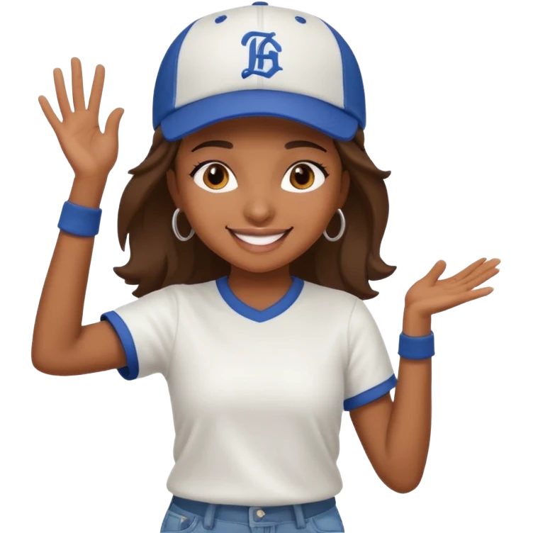 create a hiphop dance girl emoji emoji