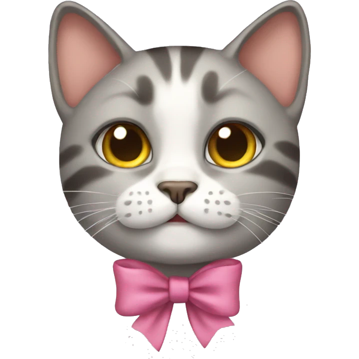 Cat with a bow emoji