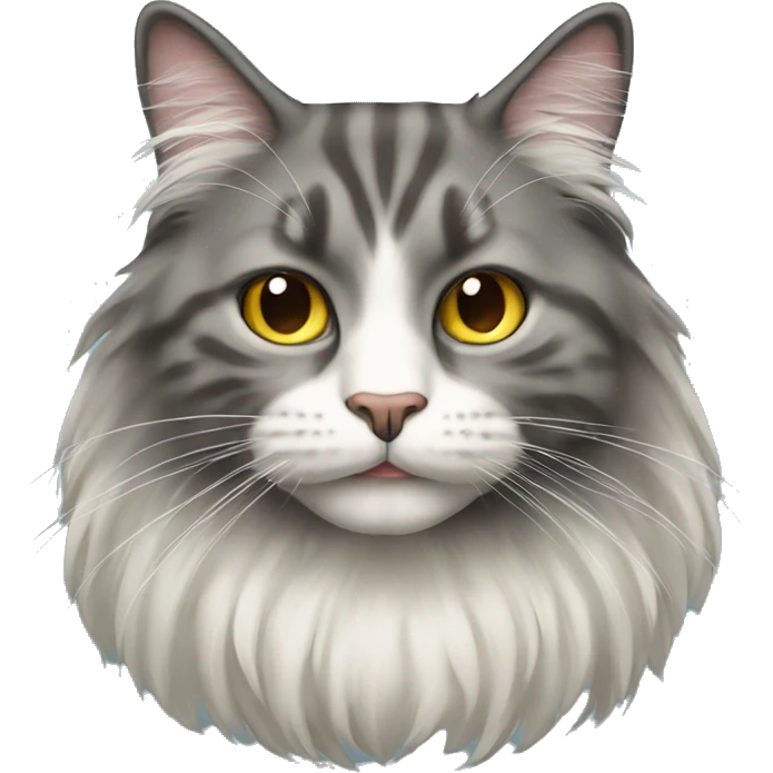 long haired cat emoji