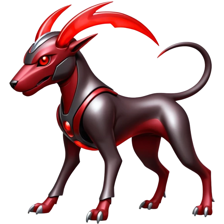 Futuristic Houndoom-Genesect-Pokémon-Fakémon-hybrid-creature emoji
