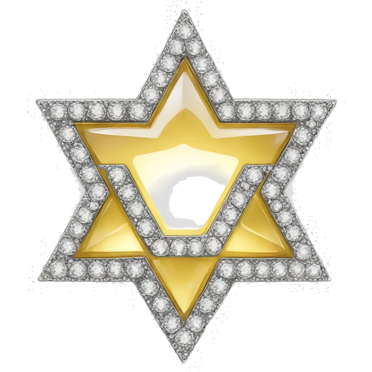 Rhinestone star of David emoji