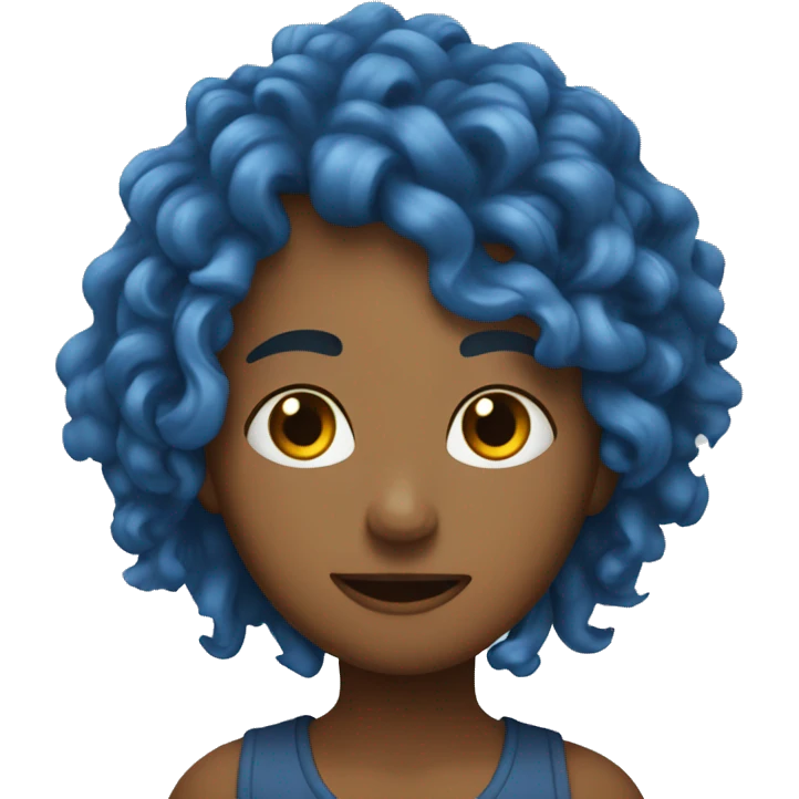 Blue kurleez emoji