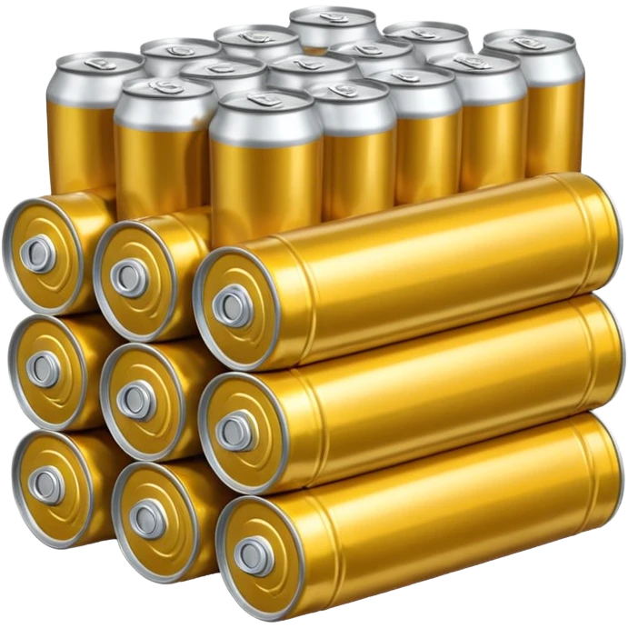 stack of many beer cans emoji