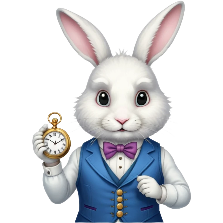 White Rabbit from Alice in Wonderland emoji