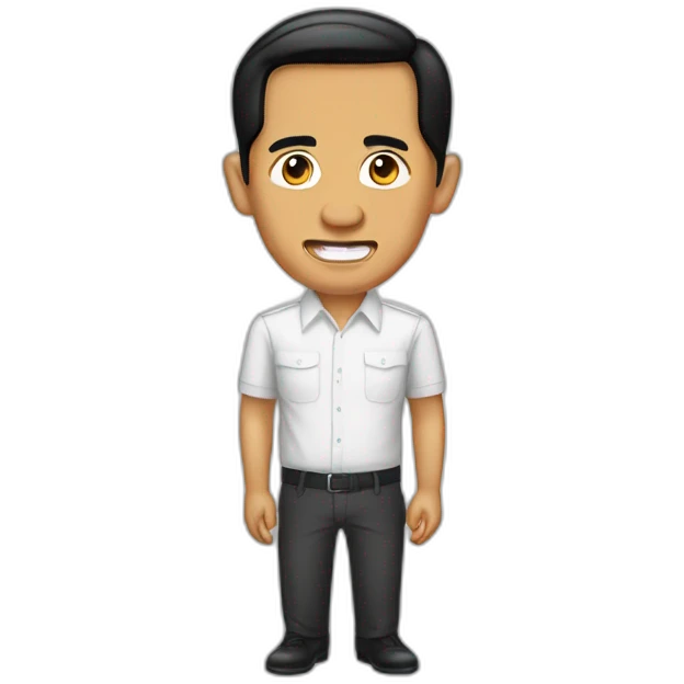 jokowi planga plongo emoji