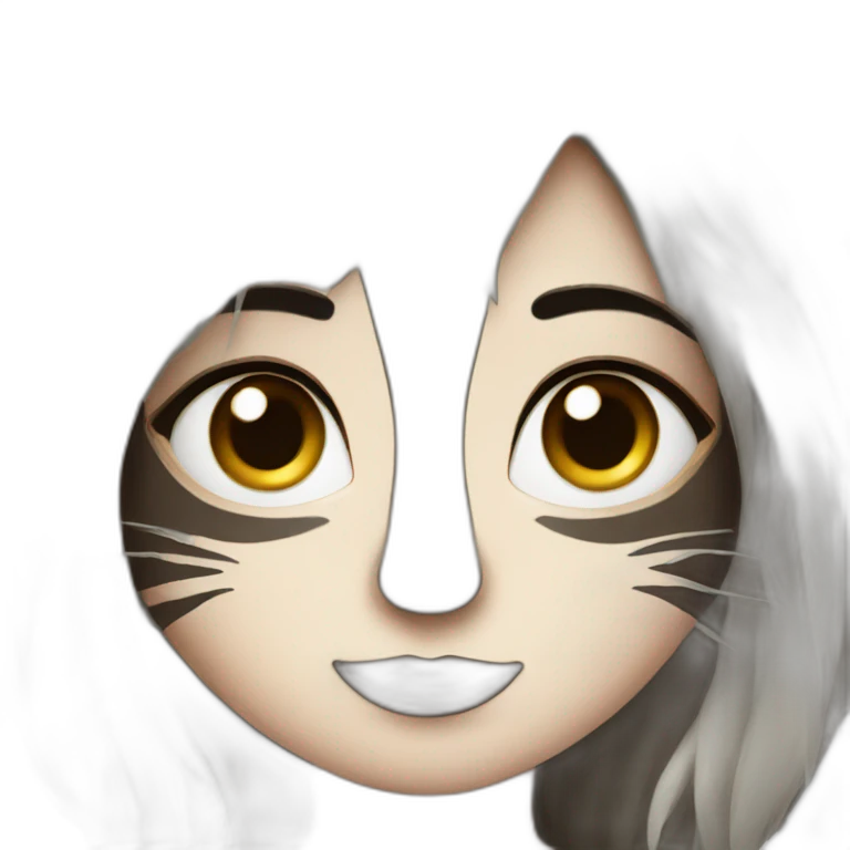 Racoon girl emoji