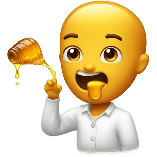 emoji throwing up honey emoji