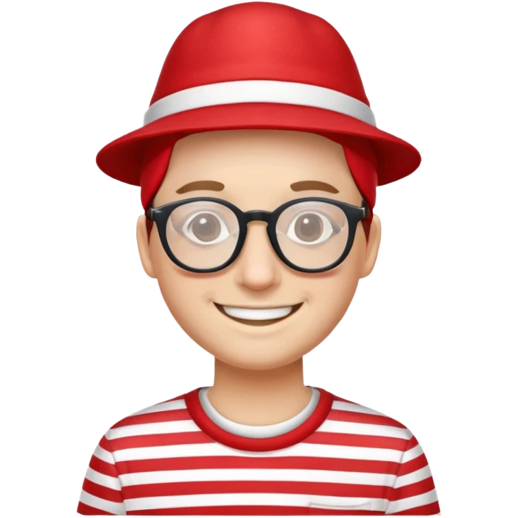 Photo of a friend made to look like where’s wally emoji