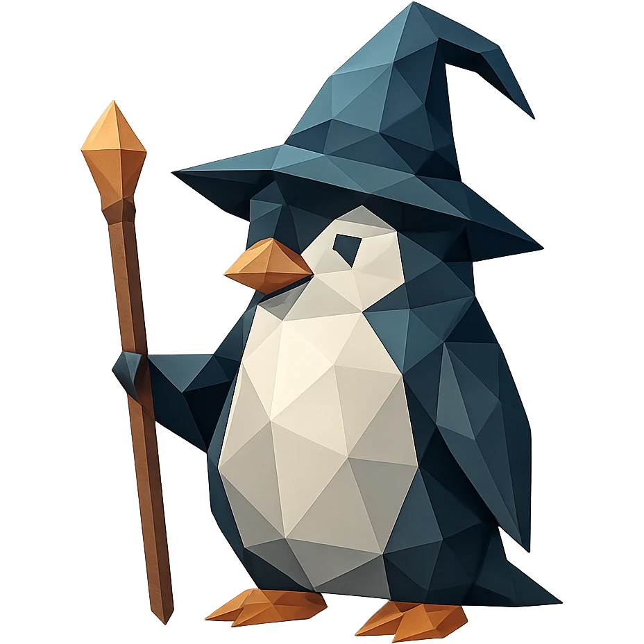 penguin wizard emoji