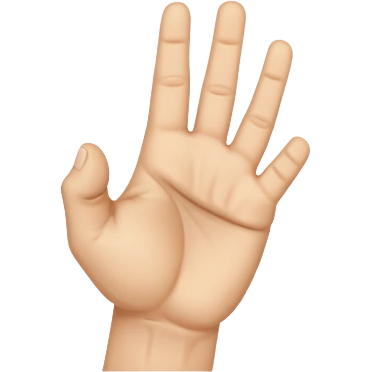 Palm in the stomach emoji