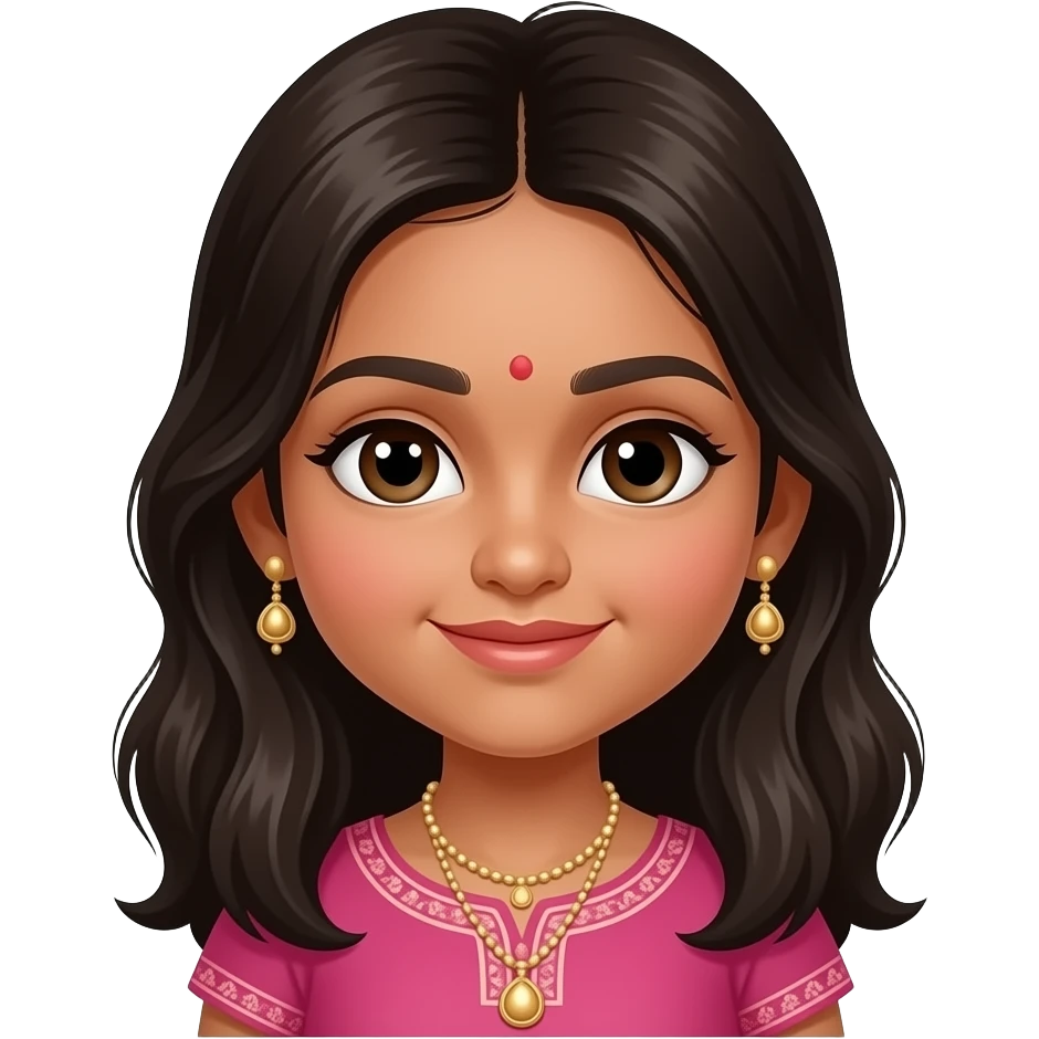 Cute Indian girl emoji