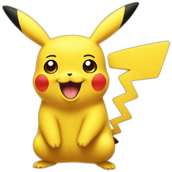 Smiling pikachu emoji