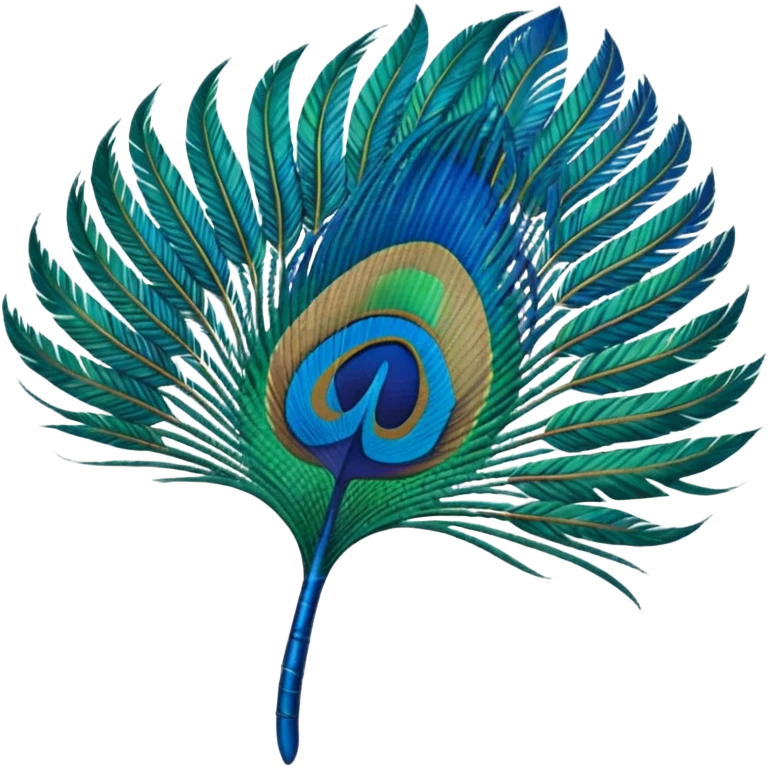 Peacock feather emoji