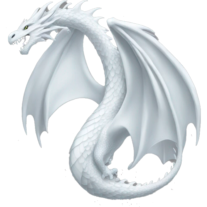 white dragon scale emoji