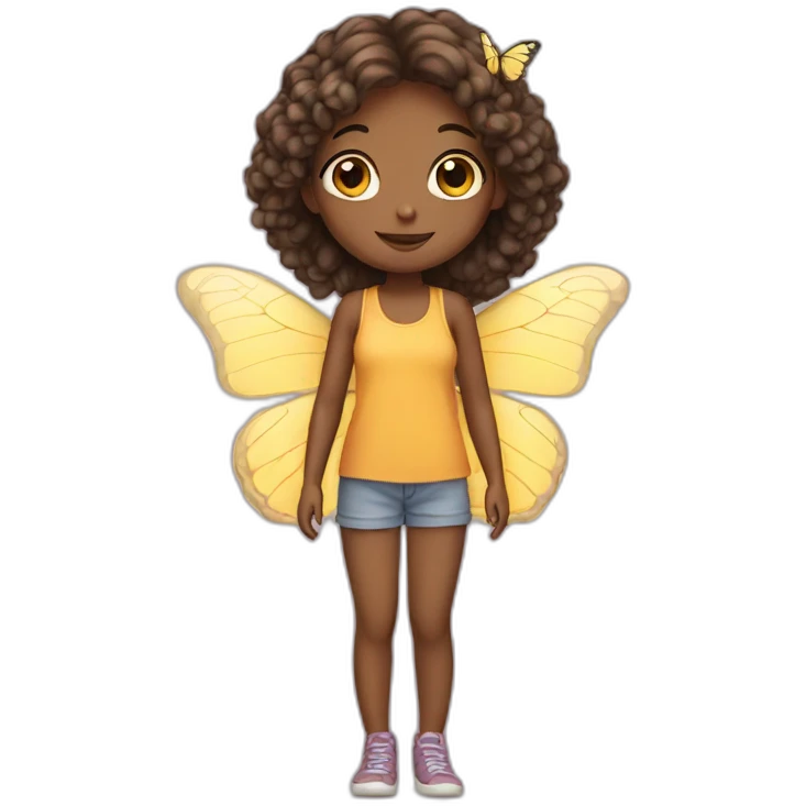 Butterfly girl emoji