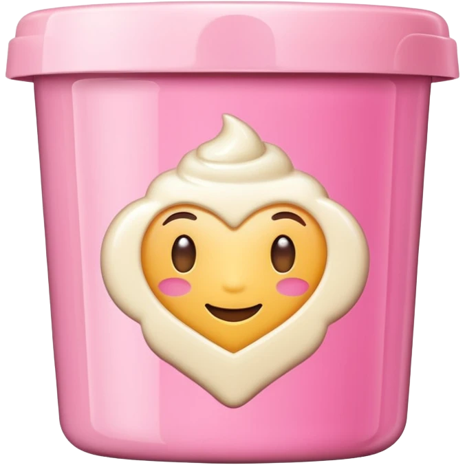 pink cream packaging emoji