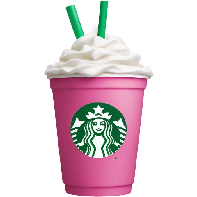 Pink starbucks emoji