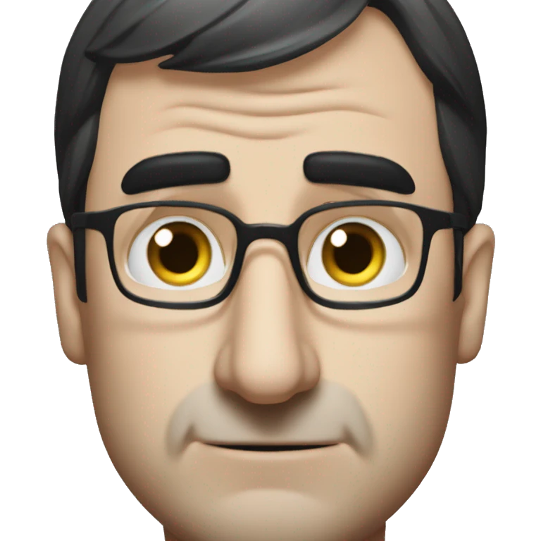 john oliver not smiling at all emoji