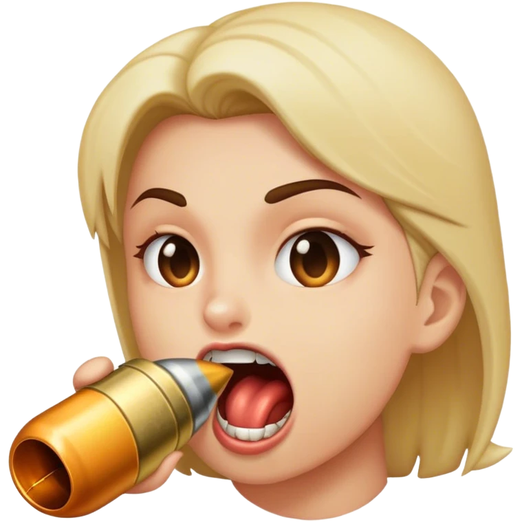 Bite the bullet emoji