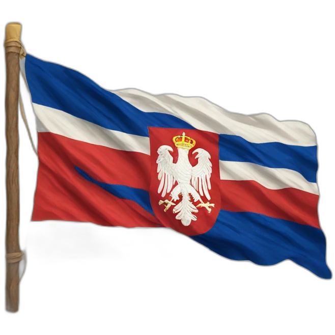 Old serbian flag emoji