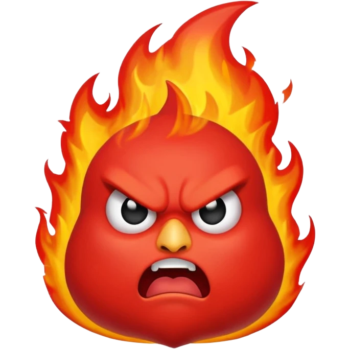 Angry flame death  emoji
