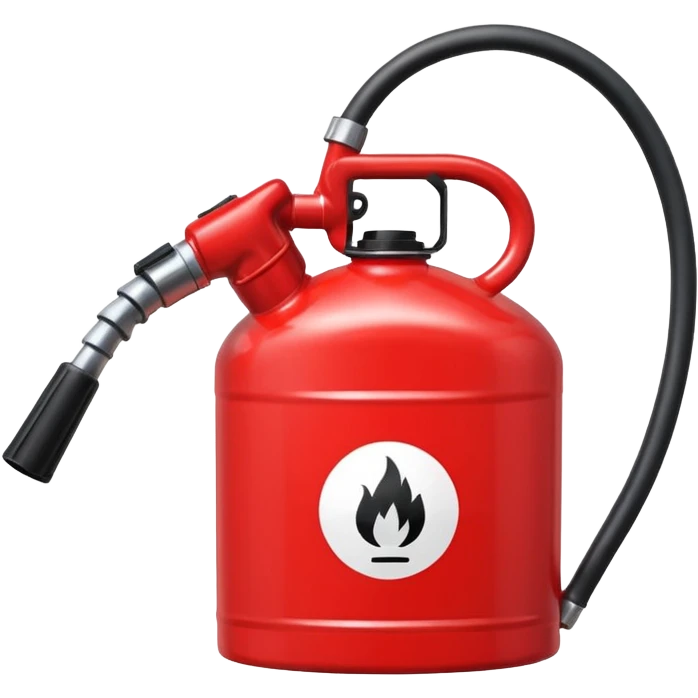 2d red gas can ios emoji with black nozzle emoji